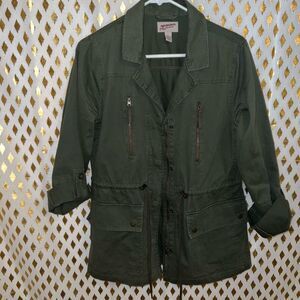 Arizona jacket green denim utility coat size L